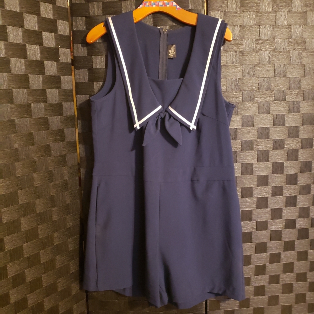 Navy Romper - image 1